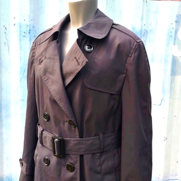 DEFENCE LOGISICS AGENCY OFFICIAL WOMANS ALL WEATHER LINED ARMY TRENCH COAT - Picture 3 of 17